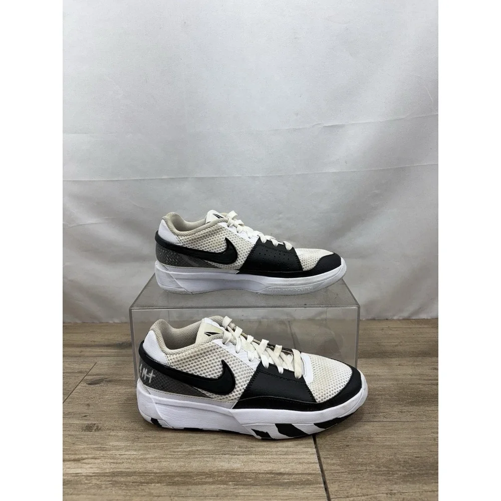 NIKE Ja Morant‎ 1 Scratch 2.0 DX2294-102 GS White Black Size 6y/7.5w